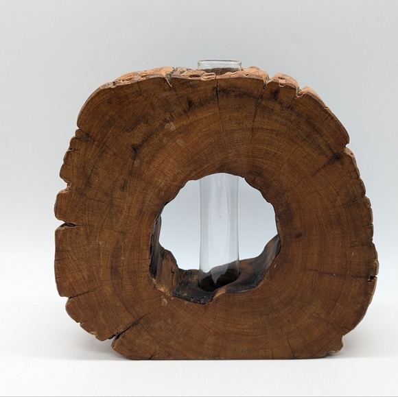 Wooden Live Edge Bud Vase - Picture 3 of 10